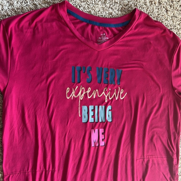 Like new super soft women’s S/M “It’s Very Expensive Being Me” nightgown tee! - Picture 2 of 7